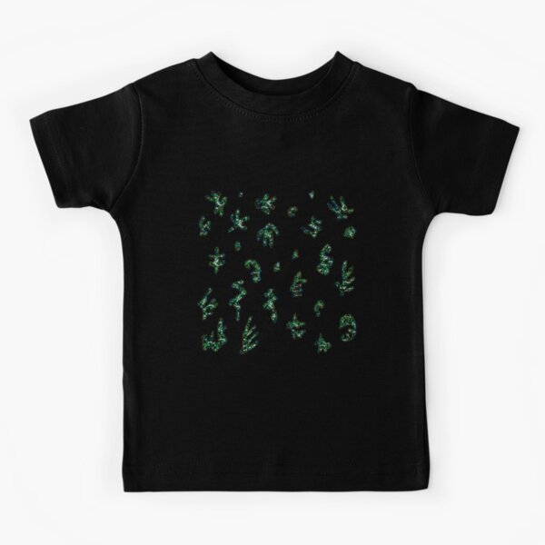 Green Sequins Kids T-Shirts for Sale