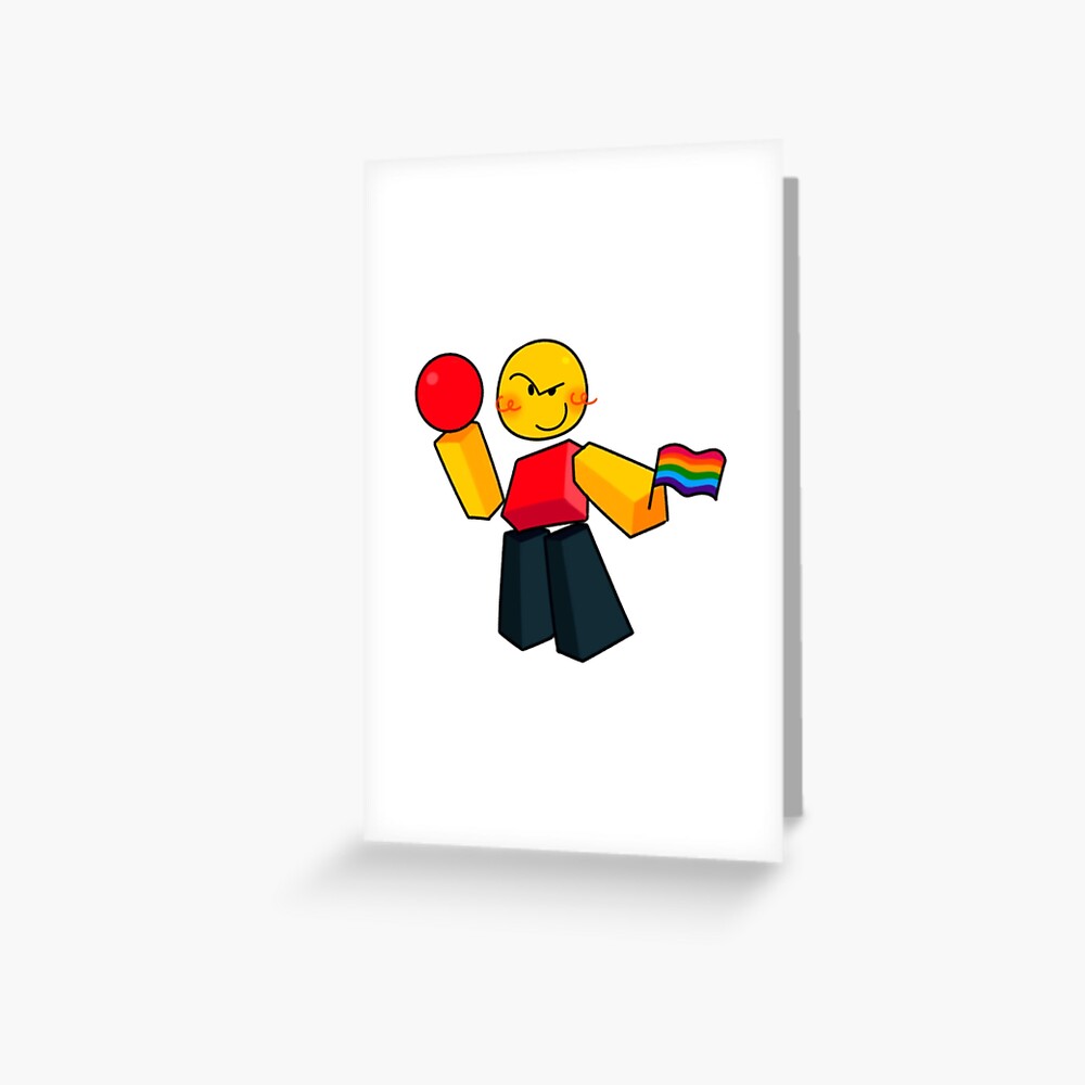Roblox - Noob Greeting Card by Vacy Poligree