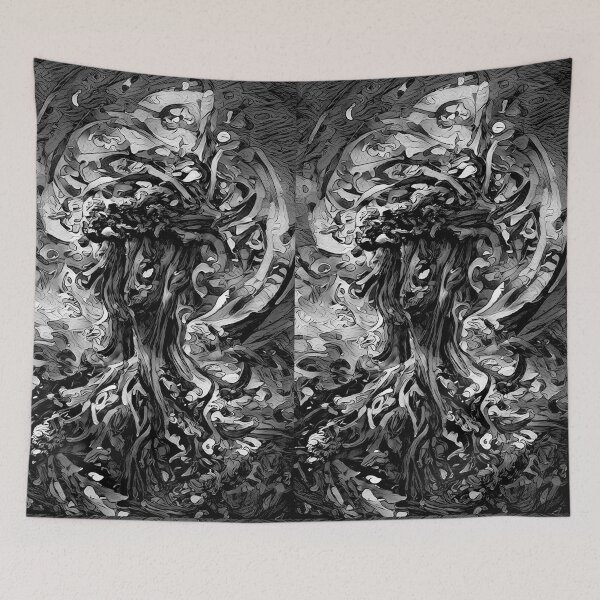 Item preview, Yggdrasil - The World Tree - (Black & White) - spcreationsco22 designed and sold by SpCreationsCo22.