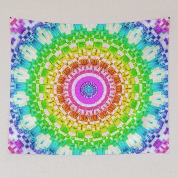Item preview, Cool Pixel Mandala Art | Psychedelic Pastel Design designed and sold by hatodesigns.