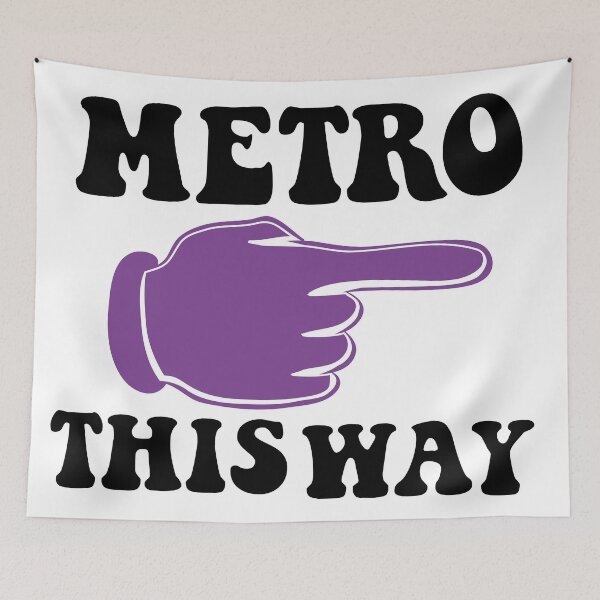 Item preview, metro metro this way workers memes designed and sold by adamjabrane.