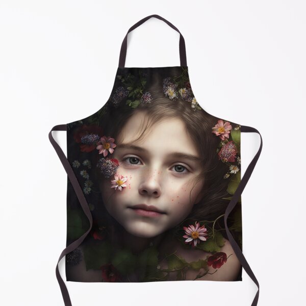 Item preview, Portrait of A Child Wearing A Garland of Flowers designed and sold by Daniel Leighton.