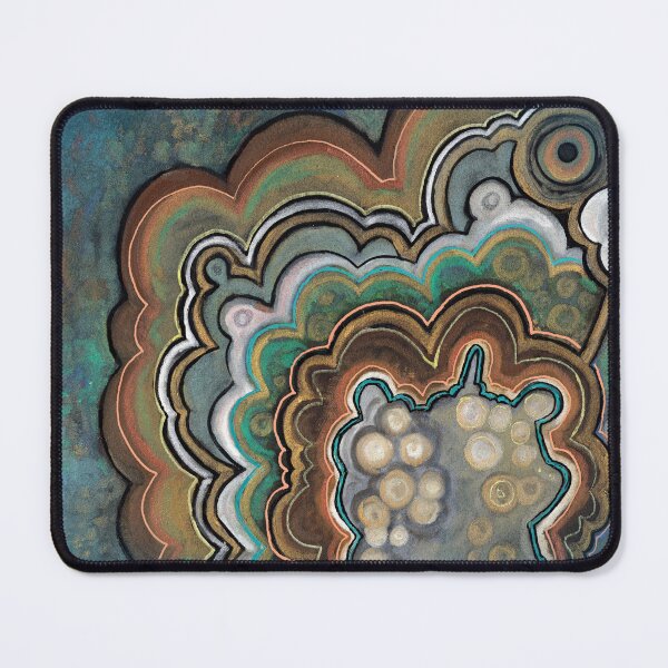 Item preview, Mexican Lace Agate Geode, Rock Art, Turquoise Bronze Agate designed and sold by artenvironments.