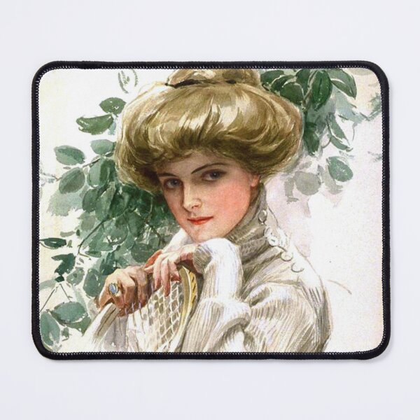 Item preview, Woman with Tennis Racket (1911) - Harrison Fisher designed and sold by SALON DES ARTS.