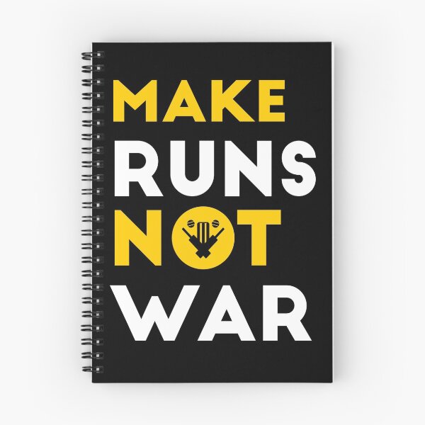 Item preview, Make Runs Not War - Cricket designed and sold by nkmanju.