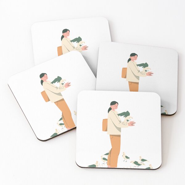 Item preview, girl with birds designed and sold by shivanigautam.