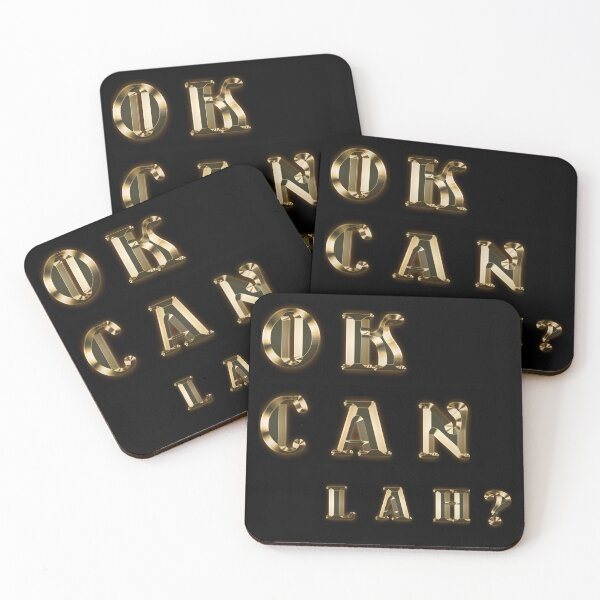 Item preview, Ok Can Lah Gold Singlish  designed and sold by UniqueDesignHub.