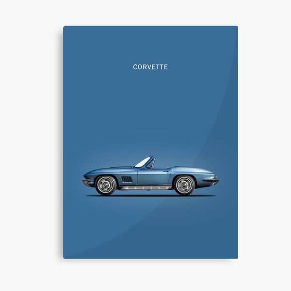 Corvette C2 Poster Corvette C2 Gifts Garage wall decor man cave wall ...