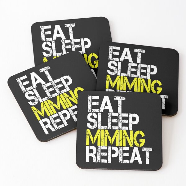 Item preview, Eat Sleep Miming Repeat, Grunge  designed and sold by ACC .