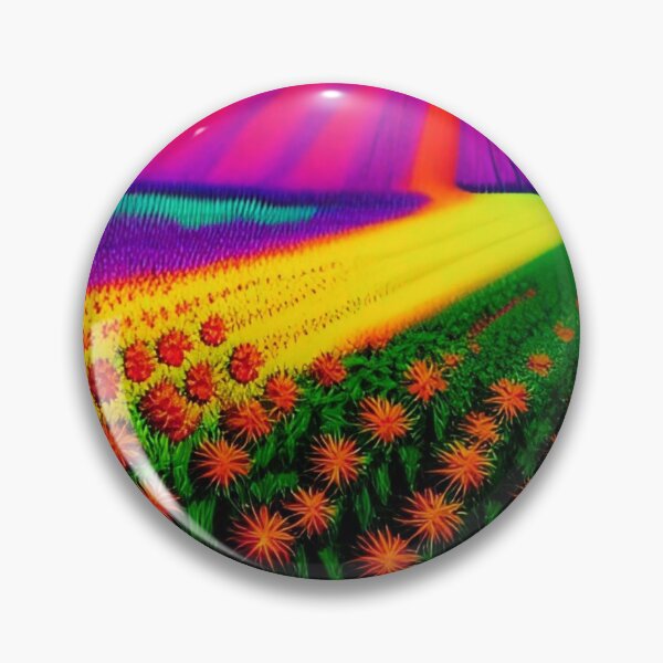 Item preview, Colorful Flower Field | Artificial Inteligence Generated Art designed and sold by AllAboutAI.