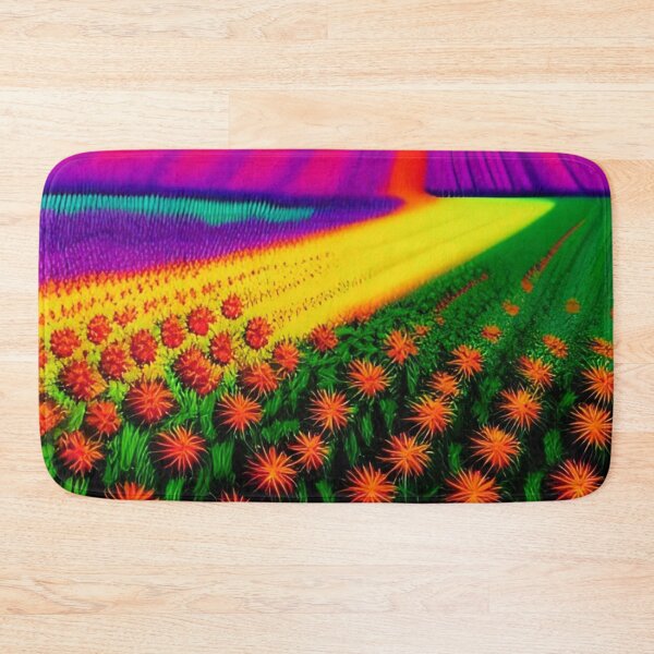 Item preview, Colorful Flower Field | Artificial Inteligence Generated Art designed and sold by AllAboutAI.