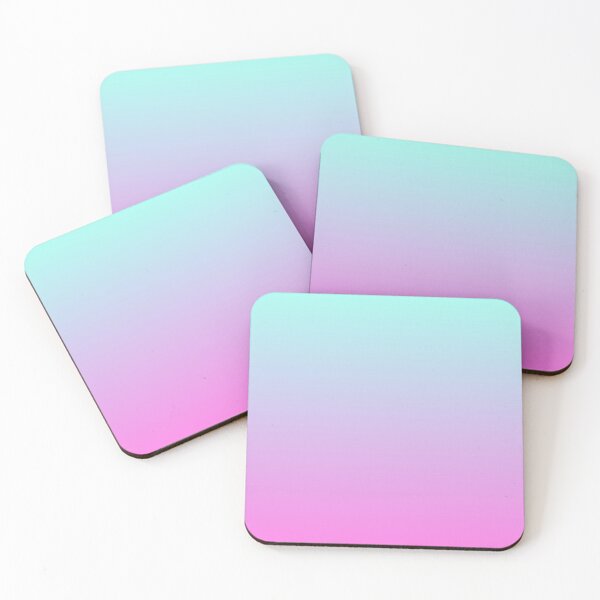 Item preview, Modern Contemporary Pastel Teal Turquoise shade & Aesthetic Light Pink-Purple Gradient designed and sold by Kodexstore.