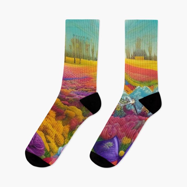 Item preview, Colorful Flower Field | Artificial Inteligence Generated Art designed and sold by AllAboutAI.