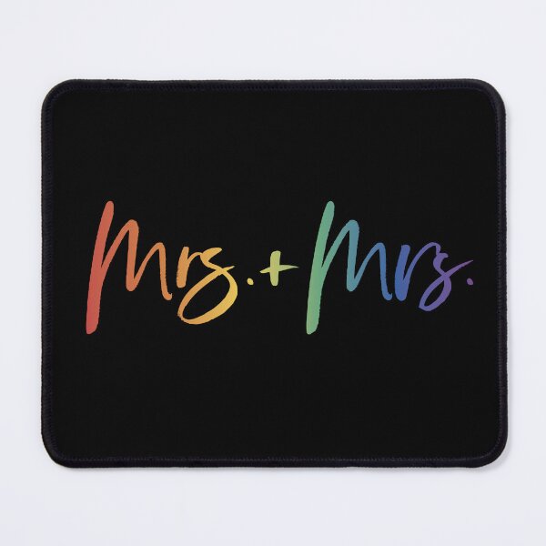 Item preview, Mrs + Mrs. Lesbian Wedding designed and sold by Queer Pride Shop.