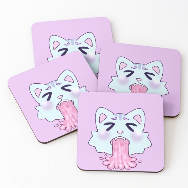 Item preview, Sickly Kitty - Flat designed and sold by The Rabbit Follower.