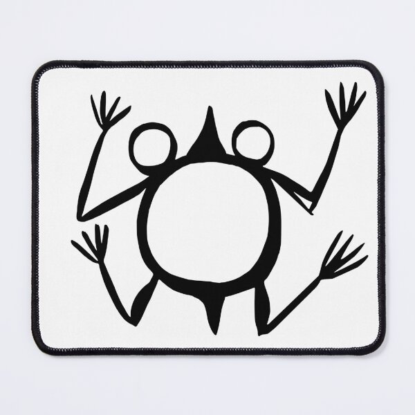 Artikelvorschau, Stilisierter Frosch aus der antiken minoischen Phaistos-Amphore entworfen und verkauft von Happy Puppy Print On Demand.