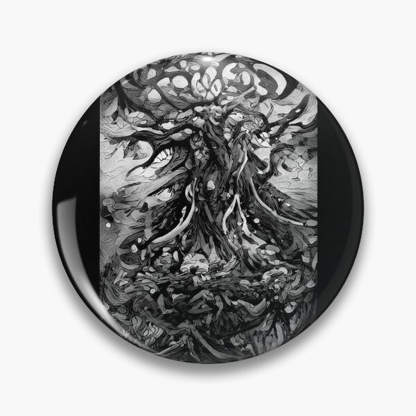 Item preview, Yggdrasil Design 2 - The World Tree (Black & White) - spcreationsco22 designed and sold by SpCreationsCo22.