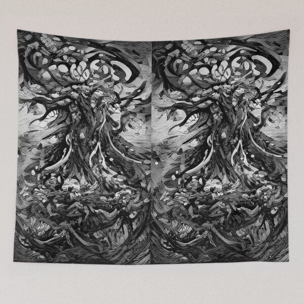 Item preview, Yggdrasil Design 2 - The World Tree (Black & White) - spcreationsco22 designed and sold by SpCreationsCo22.