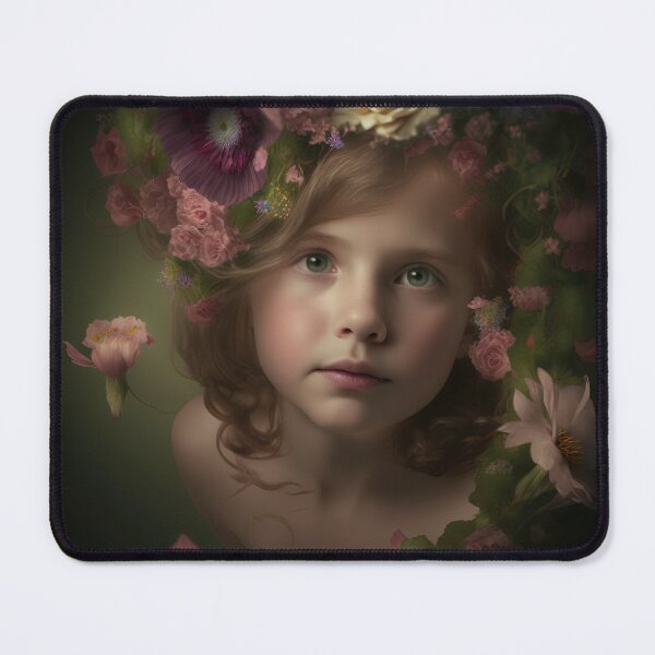 Item preview, A Young Girl Wearing a Garland of Flowers designed and sold by Daniel Leighton.