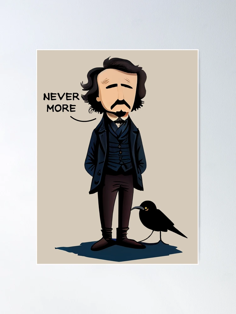 Edgar Allan Poe Caricature Poster