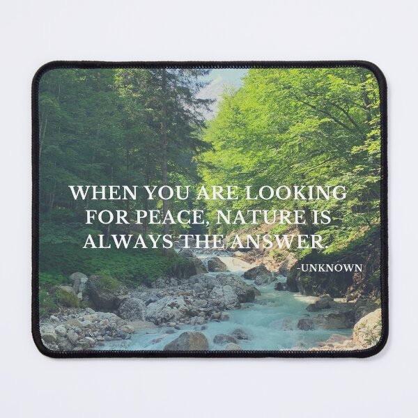 Item preview, Peace in Nature Motivational Quote designed and sold by Nm8orArt.