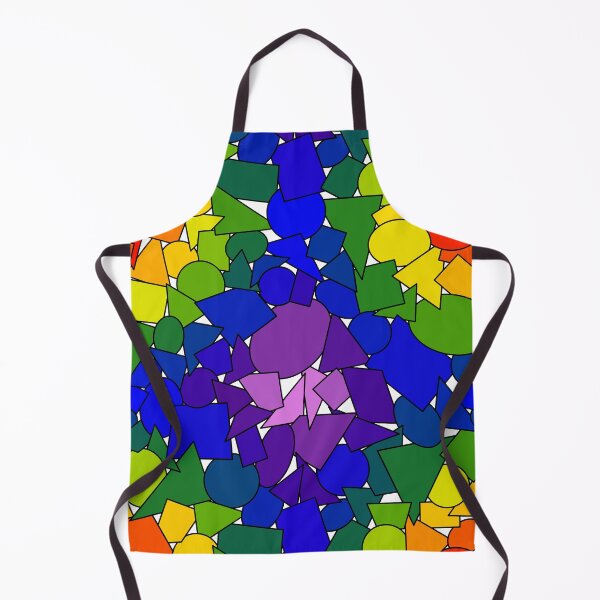 Item preview, Rainbow Overlapping Shapes w/ white background  designed and sold by The-Floral-One.