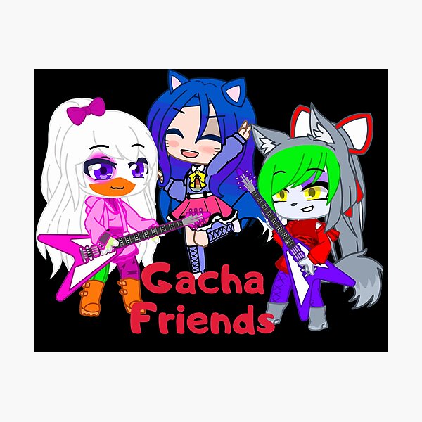 Cheerful Chibi Boy Singer Gacha Club. Oc friends forever Gacha life - Gacha  Club Dolls | Art Board Print