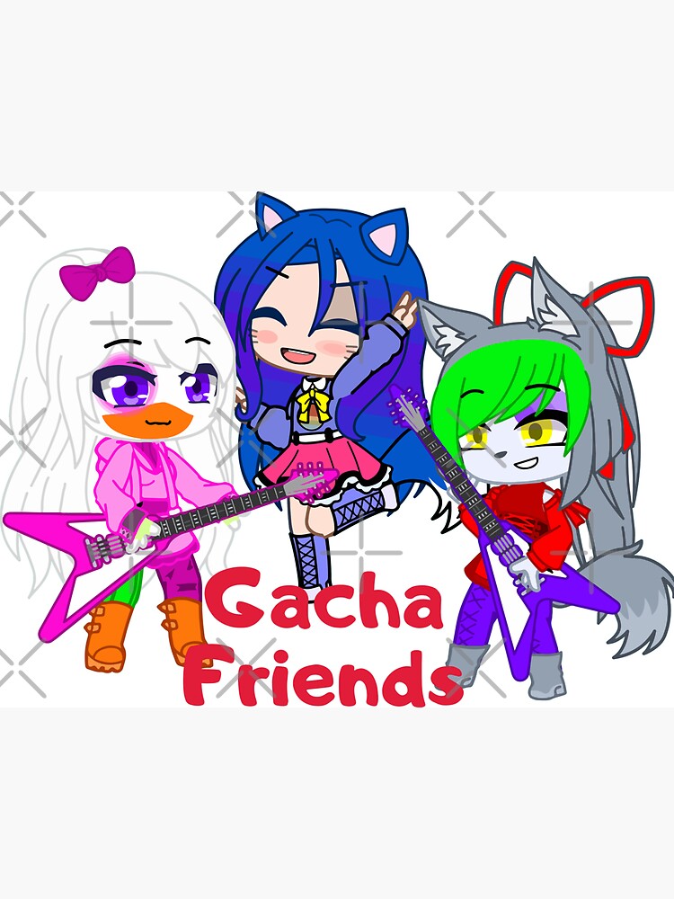 Tripack Oc rebel friends Gacha club. Rebel Girls Gacha life - Gacha Club  Dolls - Gacha Girls Sticker by gachanime