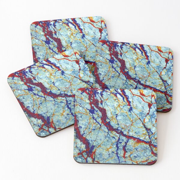 Item preview, red marble, orange marble,blue marble, green marble(marble art 63) designed and sold by vbstrvctivsm.