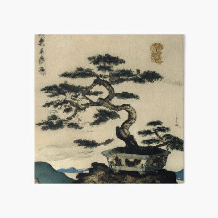 Item preview, Bonsai Tree Ukiyo-e Japanese Art Style designed and sold by Vanover Designs.