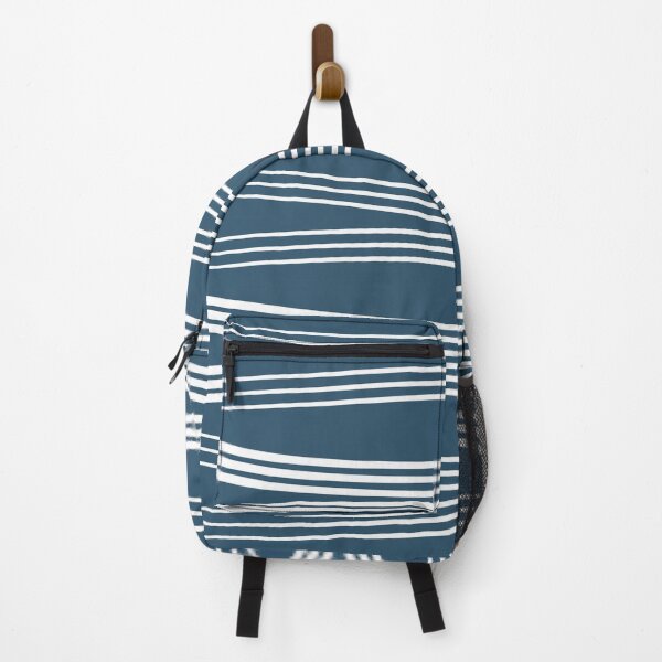 Item preview, Horizontal wavy lines - navy blue designed and sold by BattaAnastasia.