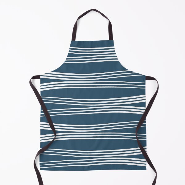 Item preview, Horizontal wavy lines - navy blue designed and sold by BattaAnastasia.