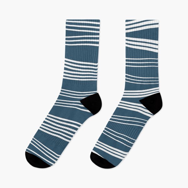 Item preview, Horizontal wavy lines - navy blue designed and sold by BattaAnastasia.