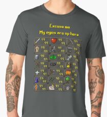 Runescape - My eyes are up here Men's Premium T-Shirt