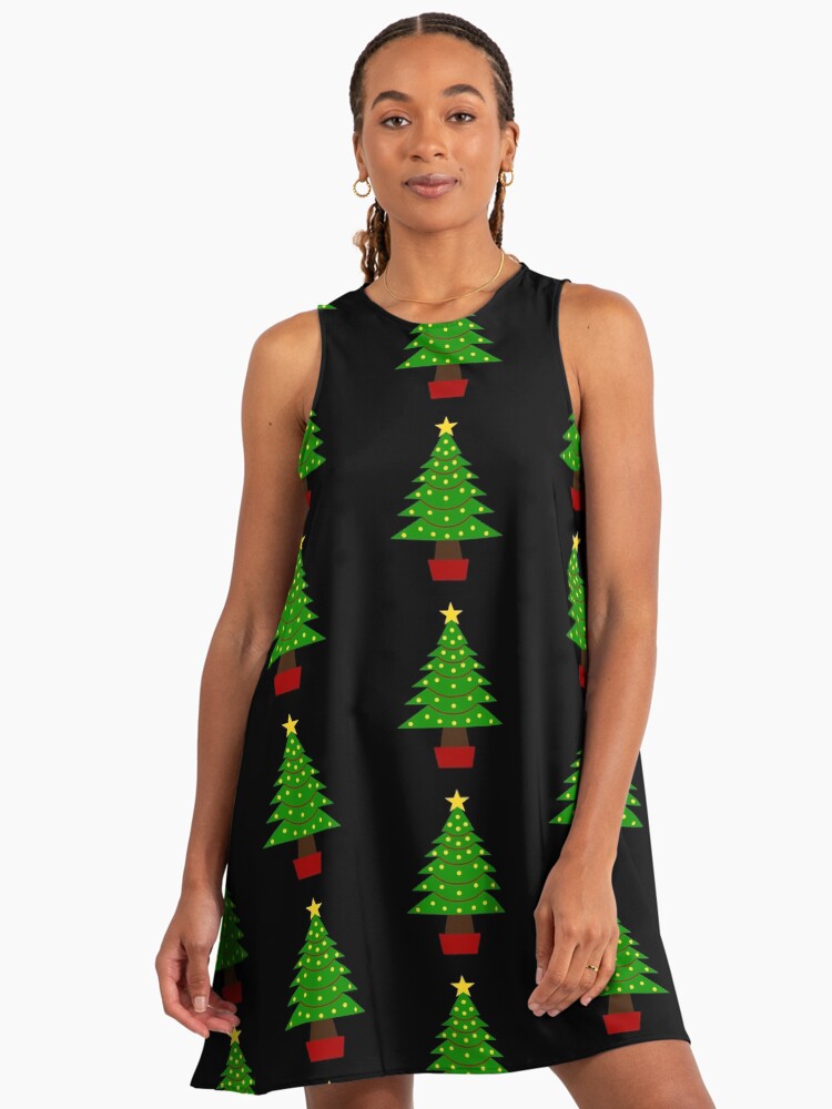 Christmas trees" A-Line Dress for Sale by bibilingtonart | Redbubble