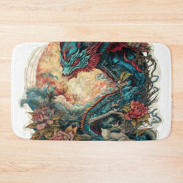 Item preview, Dragons and Flowers designed and sold by acianmythology1.
