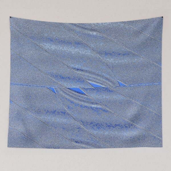 Item preview, Blue Frosted Interlacing Stripes designed and sold by fatenanwar.