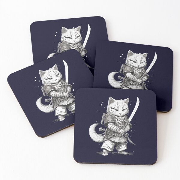 Item preview, White Cat Warrior designed and sold by Ajolan.