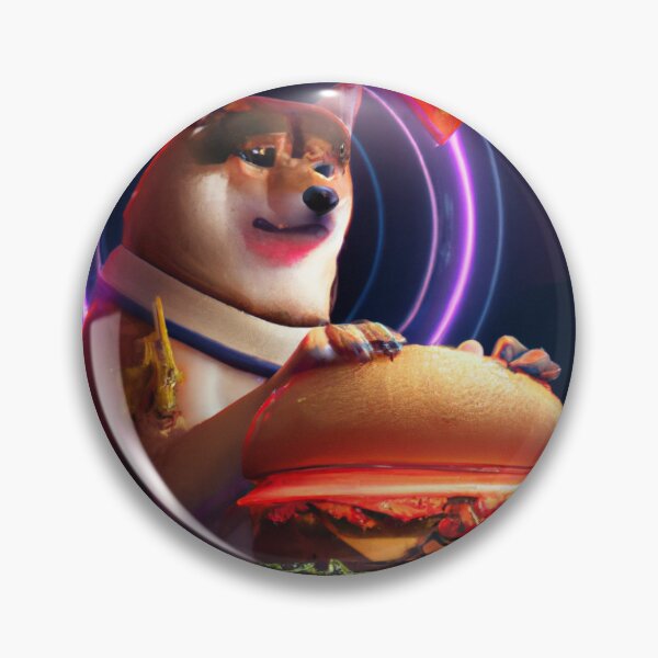 Item preview, cryptocurrency shiba coin with hamburguer - shiba inu to the moon designed and sold by wear4gamers.