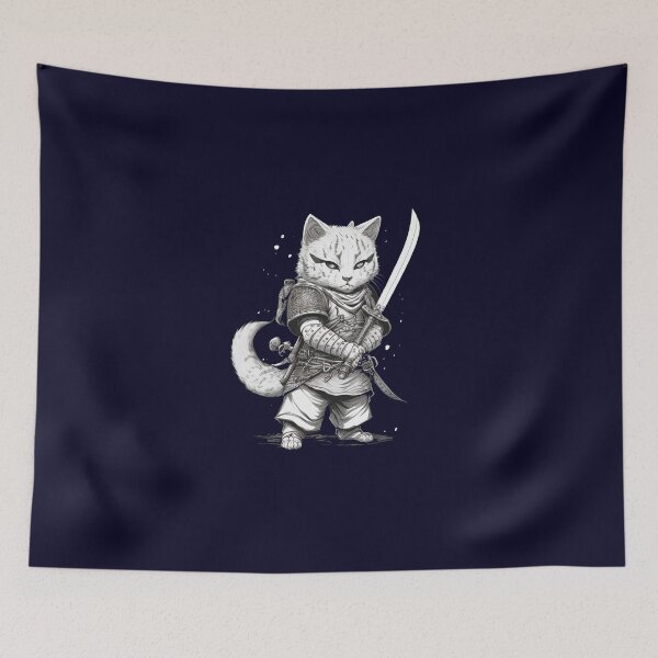 Item preview, White Cat Warrior designed and sold by Ajolan.
