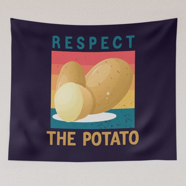 Item preview, Funny Potato Retro Vintage Respect The Potato Gfit designed and sold by Sarah38.
