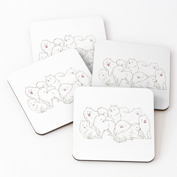 Item preview, Samoyed dogs sticker  designed and sold by Mayarart.