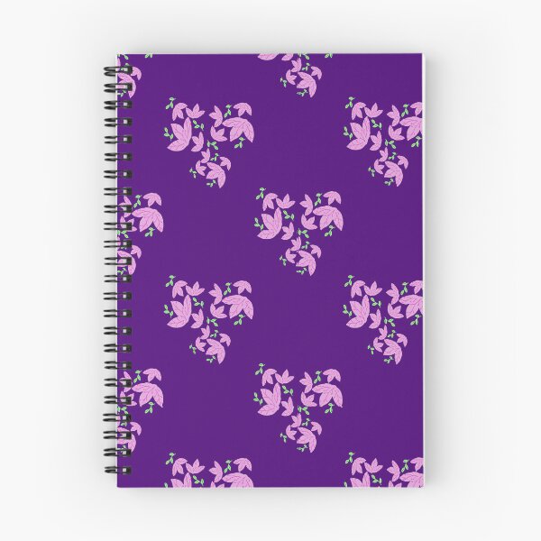 Item preview, Purple leaves half drop pattern  designed and sold by Jodi Mahaffey.