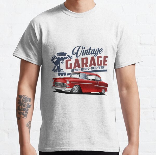 Tee shirt homme automobile vintage garage service