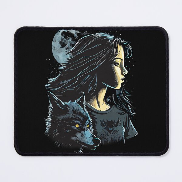 Item preview, Wolf and Girl Illustration designed and sold by amersoliman.
