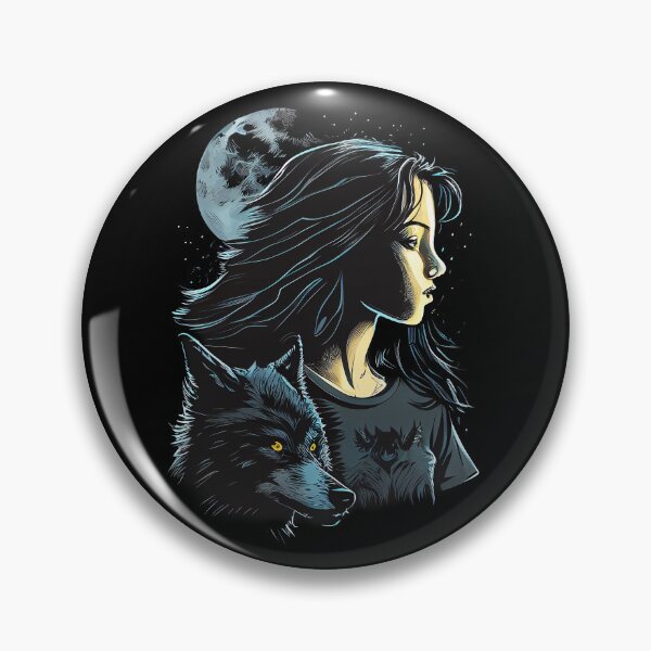 Item preview, Wolf and Girl Illustration designed and sold by amersoliman.