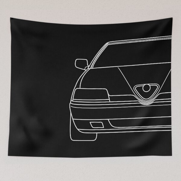 Item preview, Alfa Romeo 164 white lines best t-shirt design designed and sold by EdimDesign.