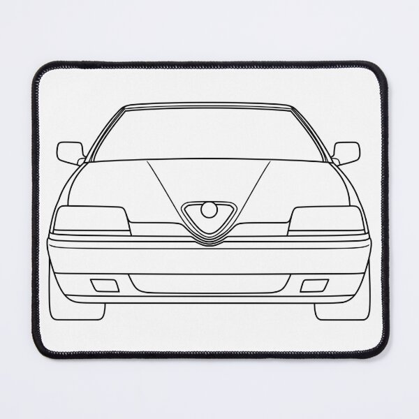 Item preview, Alfa Romeo 164 black lines best t-shirt design designed and sold by EdimDesign.