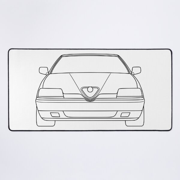 Item preview, Alfa Romeo 164 black lines best t-shirt design designed and sold by EdimDesign.