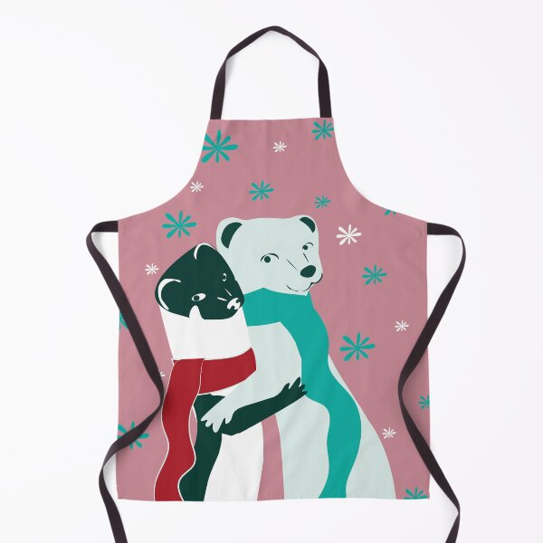 Item preview, Mustelid Christmas Weasel Hugs pink #2 designed and sold by belettelepink.